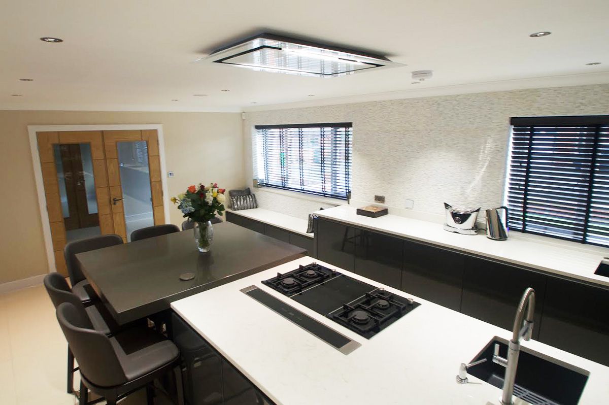 oldham kitchen amani manchester worktops quartz grey elite kitchens german contrast stylish colour