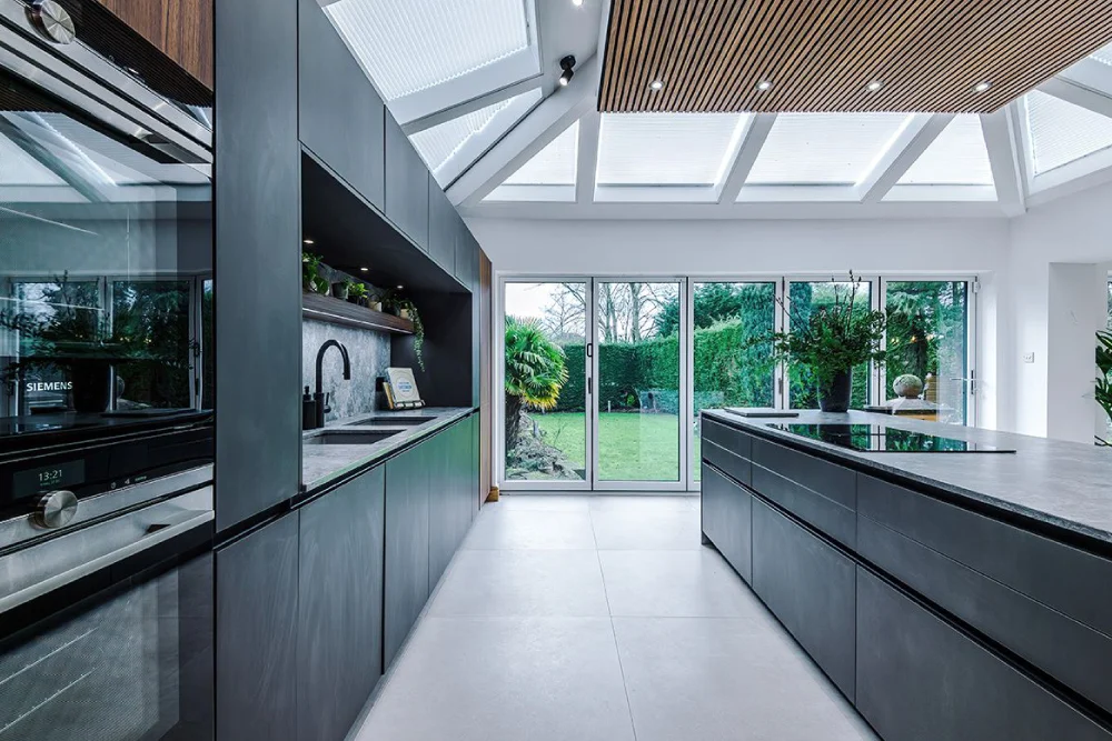 Wood Panel Leicht Kitchen, Whitefield