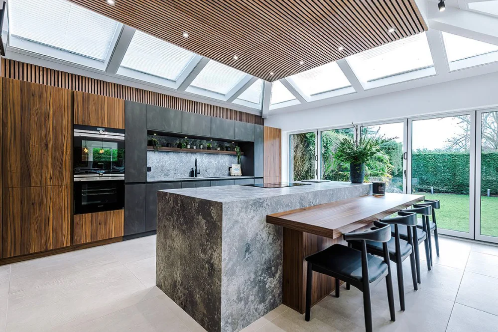 Wood Panel Leicht Kitchen, Whitefield